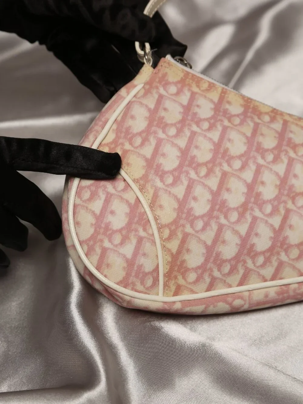 Y2K CHRISTIAN DIOR Pink Saddle Bag - Picture 7 of 11